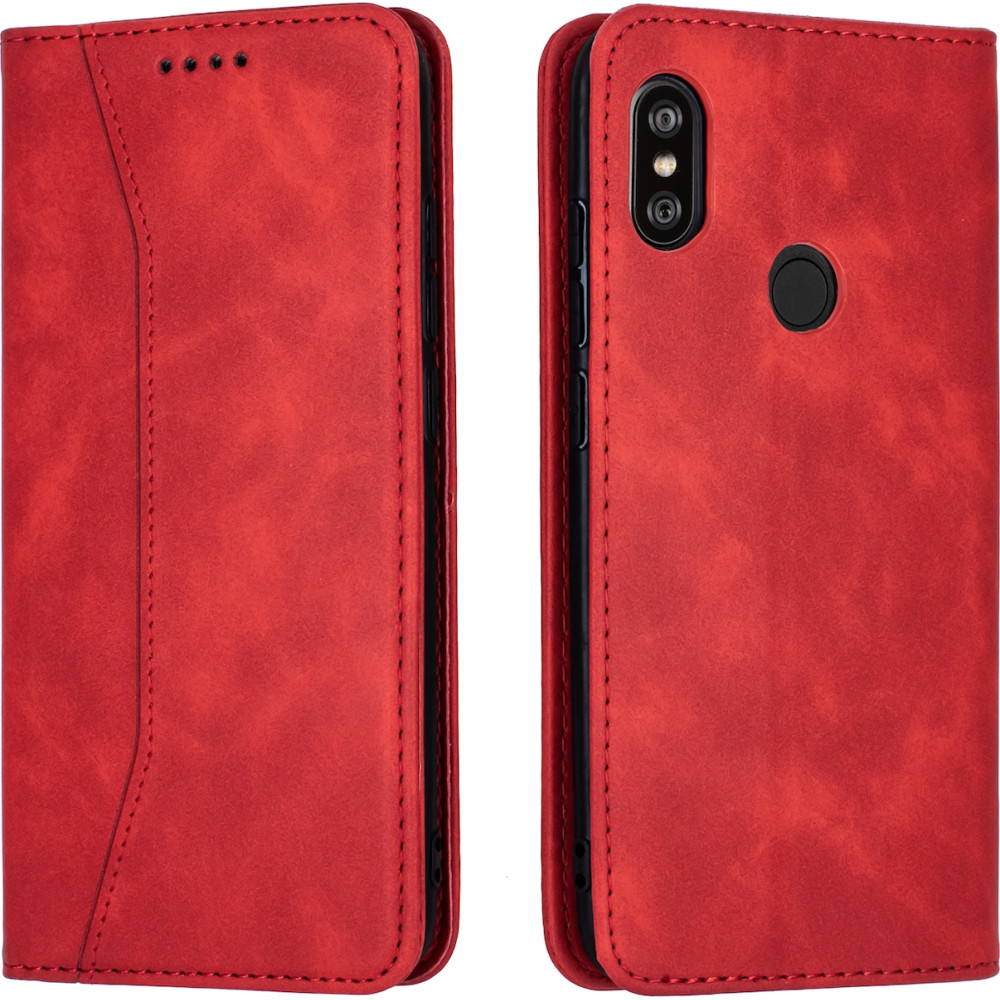 Bodycell Θήκη - Πορτοφόλι Xiaomi Redmi Note 6 Pro - Red (5206015059414)