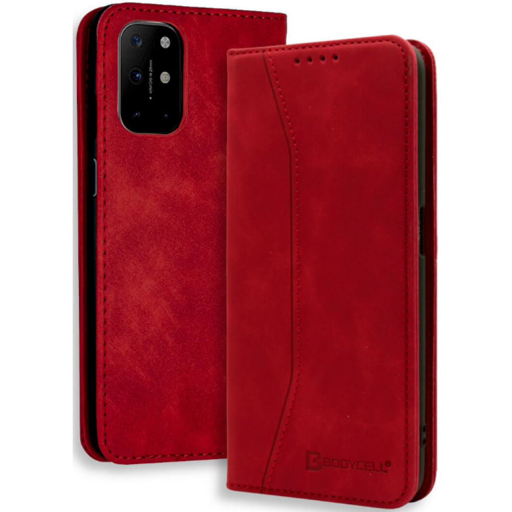 Bodycell Θήκη - Πορτοφόλι OnePlus 8T - Red (5206015060687)