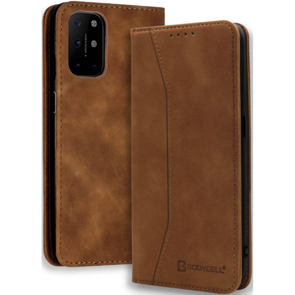 Bodycell Θήκη - Πορτοφόλι OnePlus 8T - Brown (5206015060694)