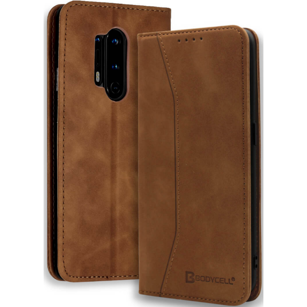 Bodycell Θήκη - Πορτοφόλι OnePlus 8 Pro - Brown (5206015060649)