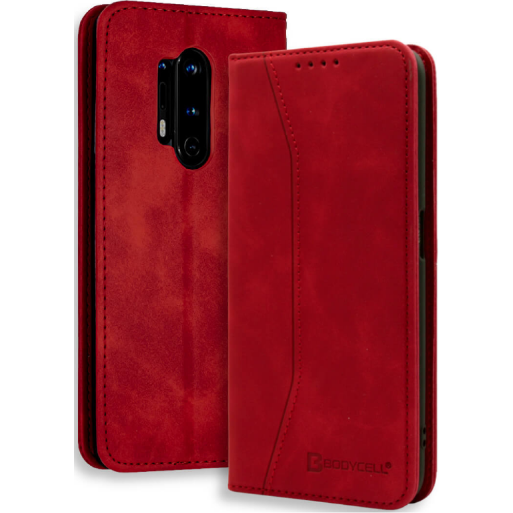 Bodycell Θήκη - Πορτοφόλι OnePlus 8 Pro - Red (5206015060632)