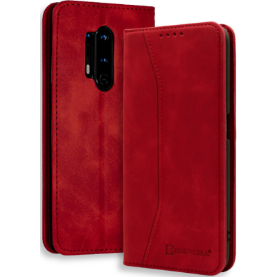 Bodycell Θήκη - Πορτοφόλι OnePlus 8 Pro - Red (5206015060632)