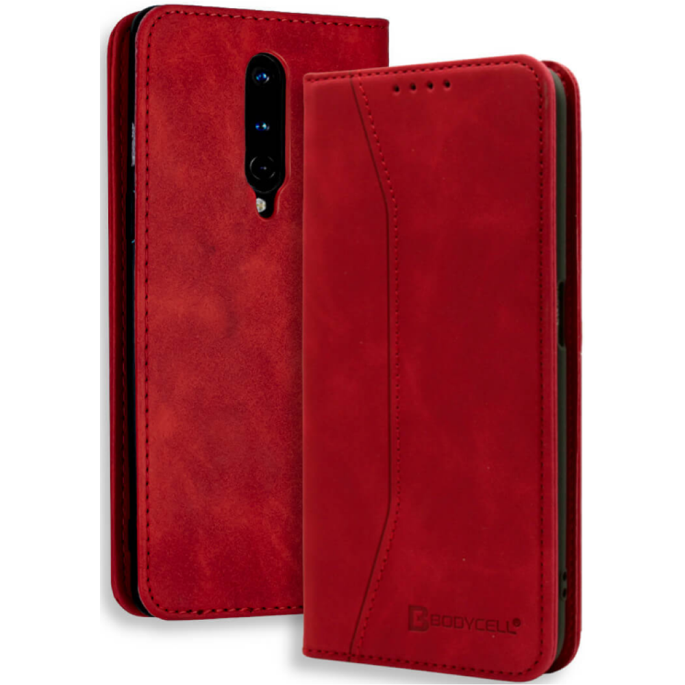 Bodycell Θήκη - Πορτοφόλι OnePlus 8 - Red (5206015060588)