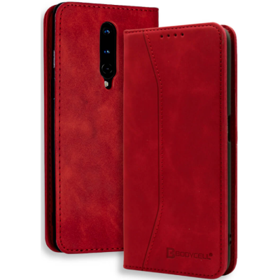 Bodycell Θήκη - Πορτοφόλι OnePlus 8 - Red (5206015060588)