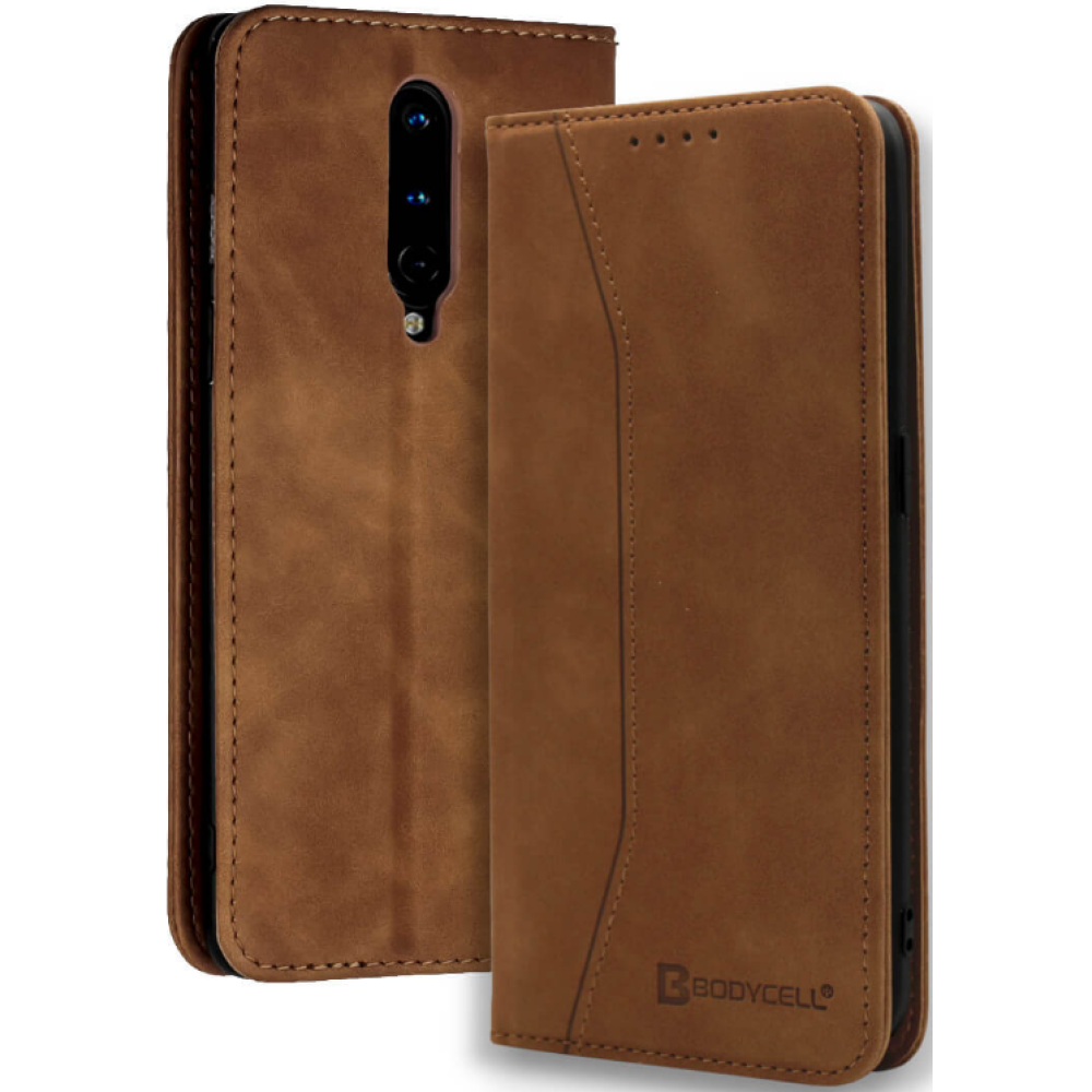 Bodycell Θήκη - Πορτοφόλι OnePlus 8 - Brown (5206015060595)