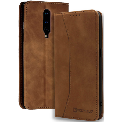 Bodycell Θήκη - Πορτοφόλι OnePlus 8 - Brown (5206015060595)