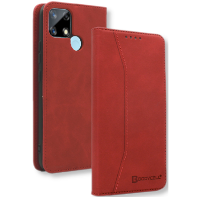 Bodycell Θήκη - Πορτοφόλι Realme 7i Global - Red (5206015000119)