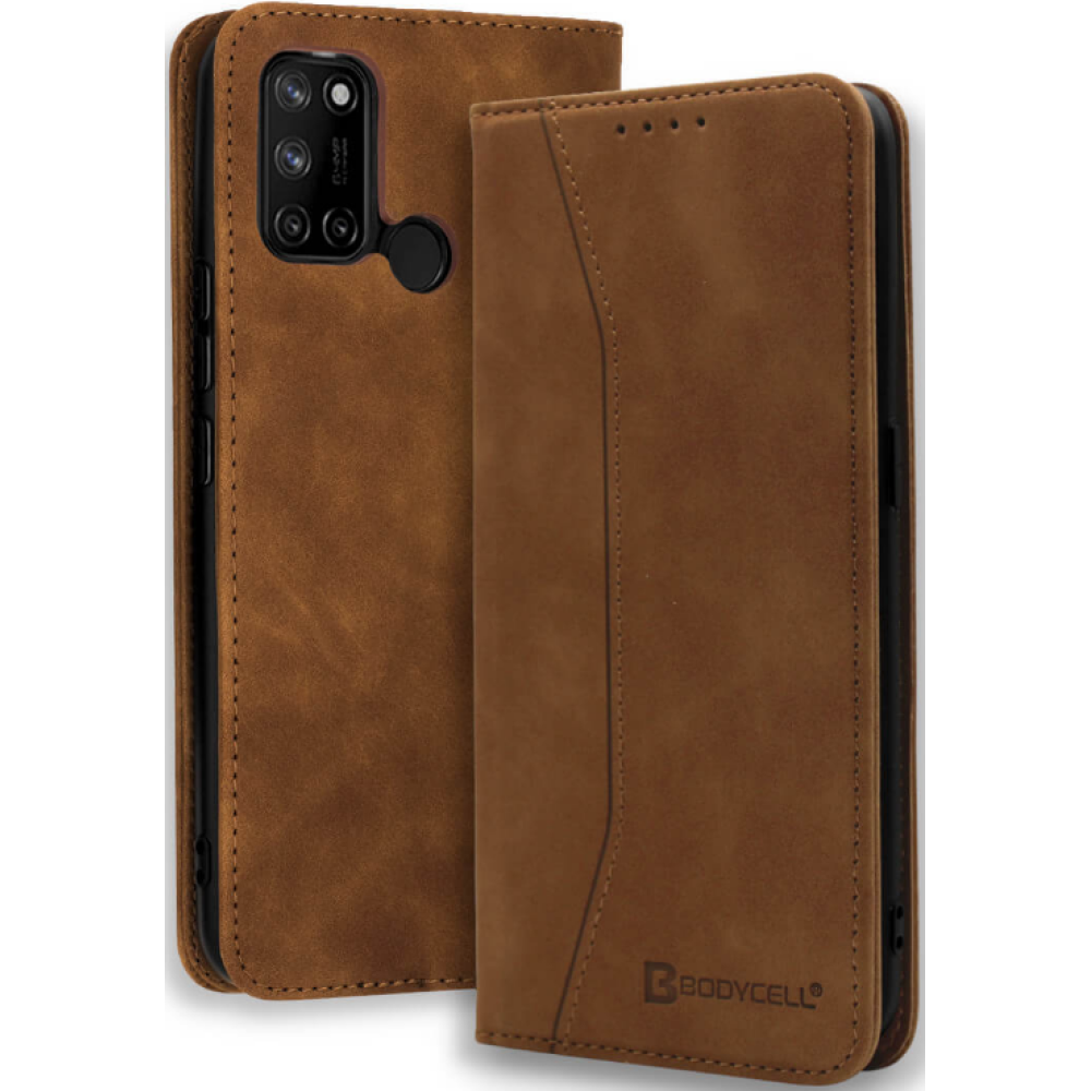 Bodycell Θήκη - Πορτοφόλι Realme 7i Global - Brown (5206015064111)