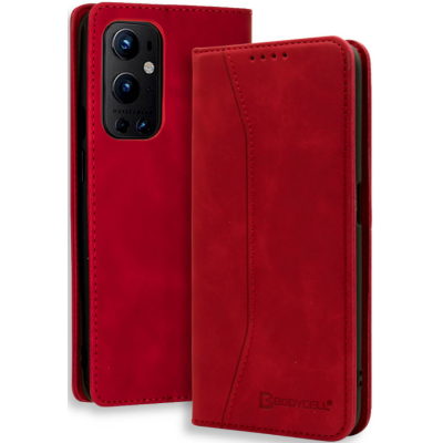 Bodycell Θήκη - Πορτοφόλι OnePlus 9 Pro - Red (5206015063978)