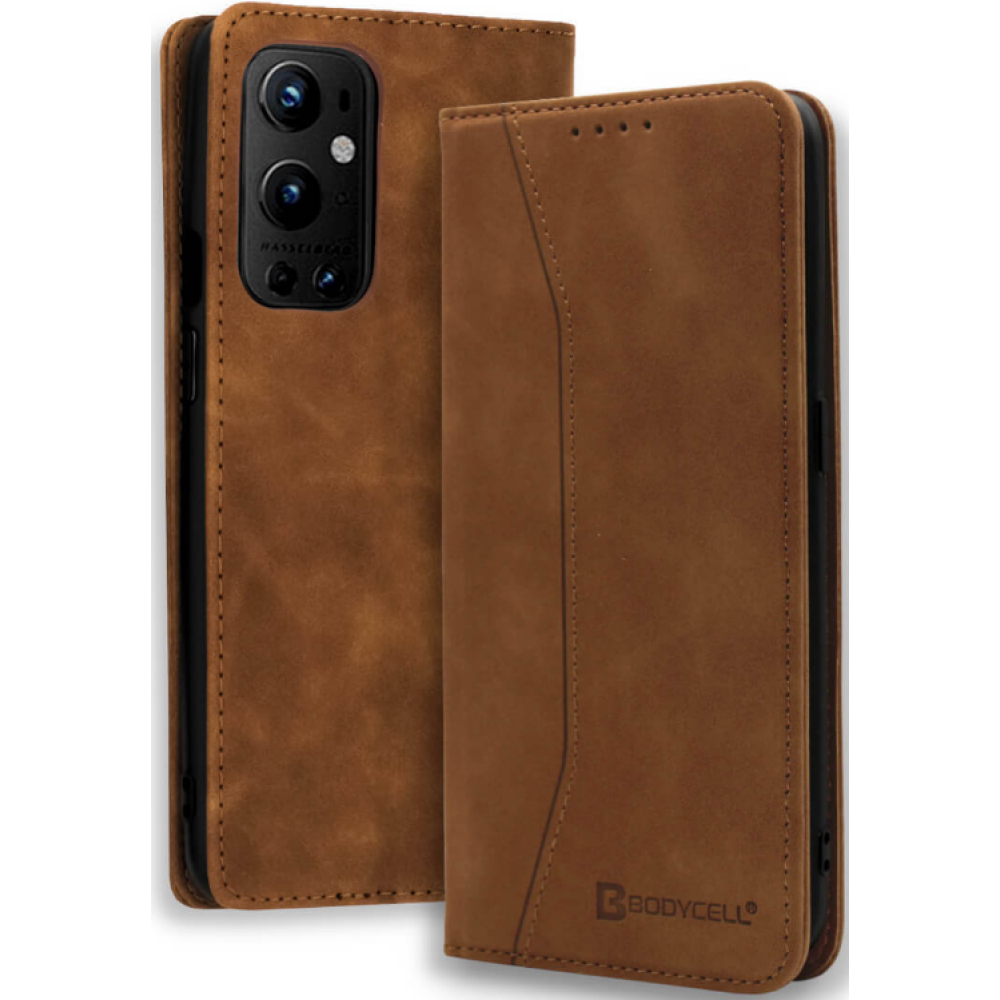 Bodycell Θήκη - Πορτοφόλι OnePlus 9 Pro - Brown (5206015063961)
