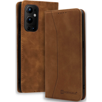 Bodycell Θήκη - Πορτοφόλι OnePlus 9 Pro - Brown (5206015063961)