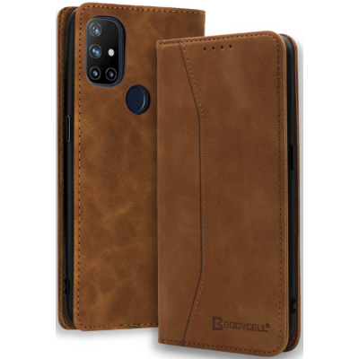 Bodycell Θήκη - Πορτοφόλι OnePlus Nord N10 5G - Brown (5206015063992)