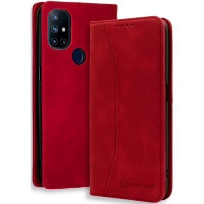 Bodycell Θήκη - Πορτοφόλι OnePlus Nord N10 5G - Red (5206015064005)