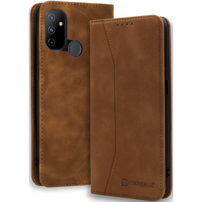 Bodycell Θήκη - Πορτοφόλι OnePlus Nord N100 - Brown (5206015064029)