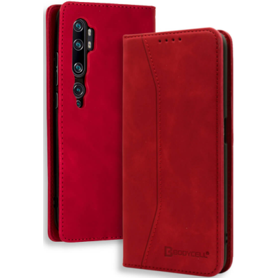 Bodycell Θήκη - Πορτοφόλι Xiaomi Mi Note 10 / Mi Note 10 Pro - Red (5206015059933)