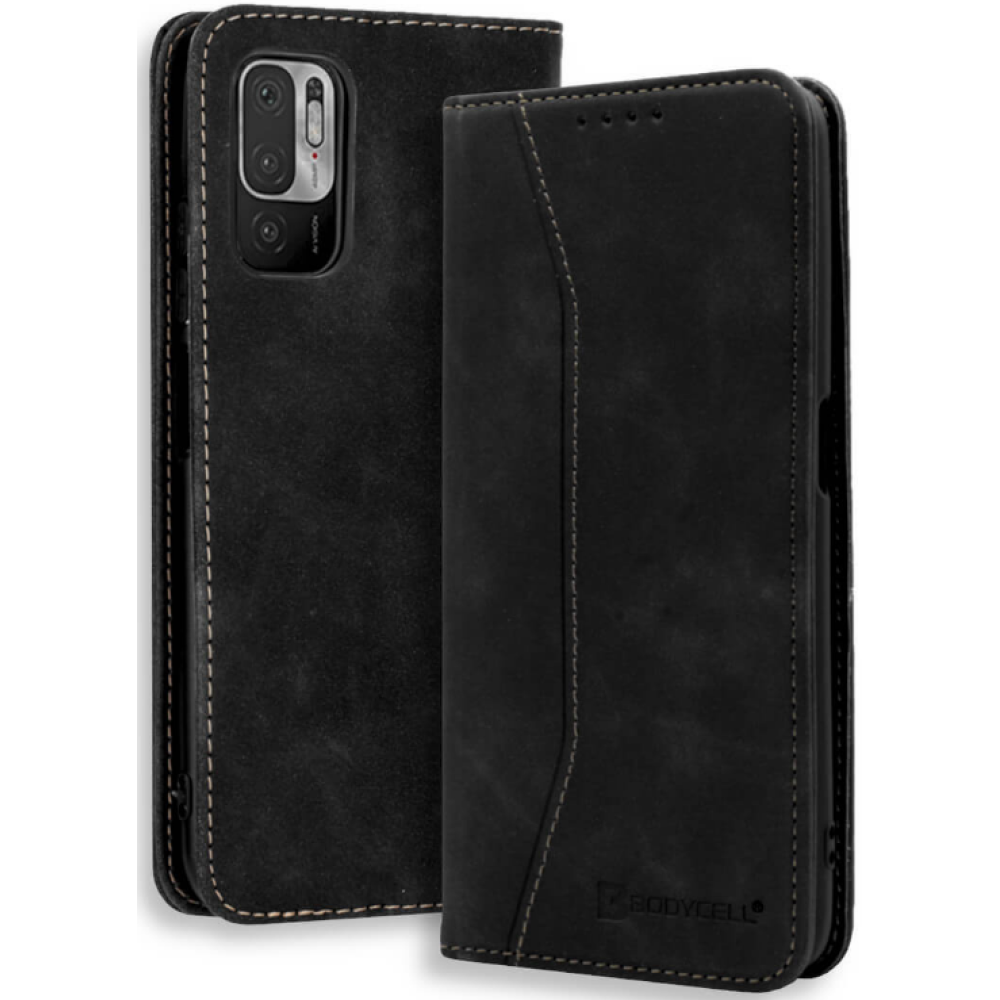 Bodycell Θήκη - Πορτοφόλι Xiaomi Redmi Note 10 5G - Black (5206015064166)