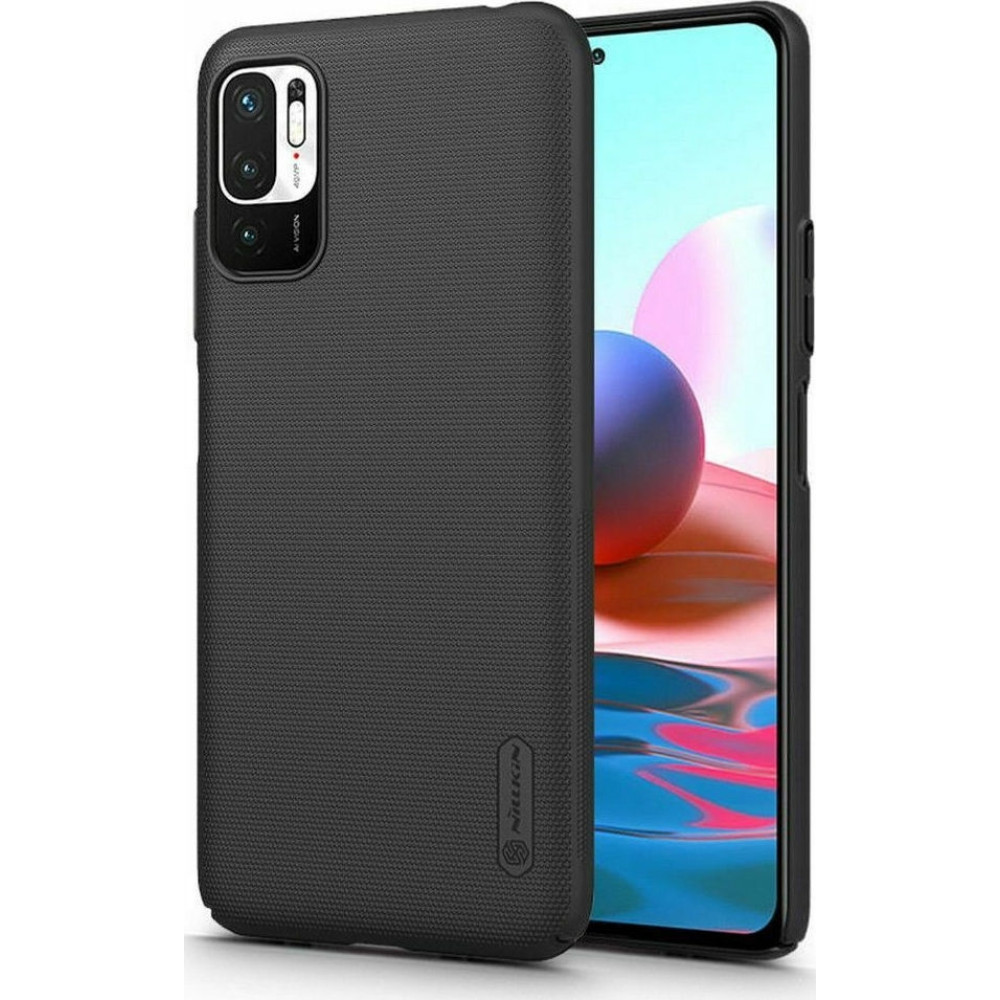Nillkin Θήκη Super Frosted Shield Xiaomi Poco M3 Pro 5G / Redmi Note 10 5G & Kickstand - Βlack (6902048220706)