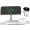 Tech-Protect A12 3 in 1 Wireless Charging Station - Βάση Ασύρματης Φόρτισης MagSafe για iPhone 16 / 15 / 14 / 13 / 12 / Airpods / Apple Watch - 15W - White (6216990211850)