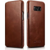 iCarer Vintage Series Curved Edge - Δερμάτινη Θήκη Samsung Galaxy S8 - Brown (RS99001-BN)