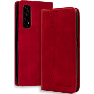 Bodycell Θήκη - Πορτοφόλι Realme 7 - Red (5206015064067)