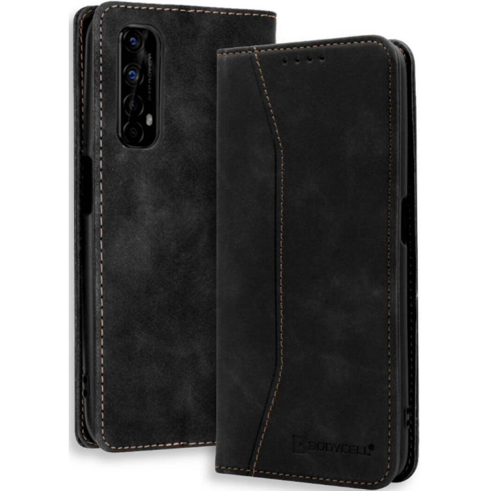 Bodycell Θήκη - Πορτοφόλι Realme 7 - Black (5206015064043)