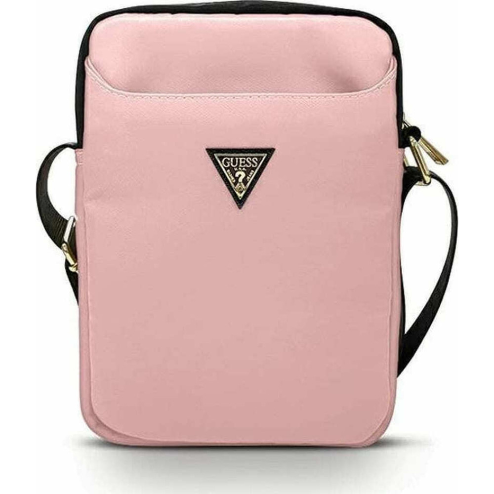 Guess Triangle Logo Tablet Bag - Universal Τσάντα Μεταφοράς Tablet 10" - Light Pink (GUTB10NTMLLP)