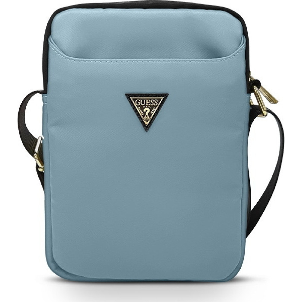 Guess Triangle Logo Tablet Bag - Universal Τσάντα Μεταφοράς Tablet 8" - Light Blue (GUTB8NTMLLB)
