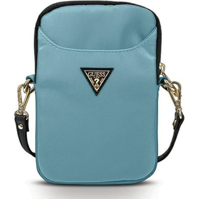 Guess Triangle Logo Phone Bag - Universal Θήκη Κινητών έως 6.7" - Light Blue (GUPBNTMLLB)