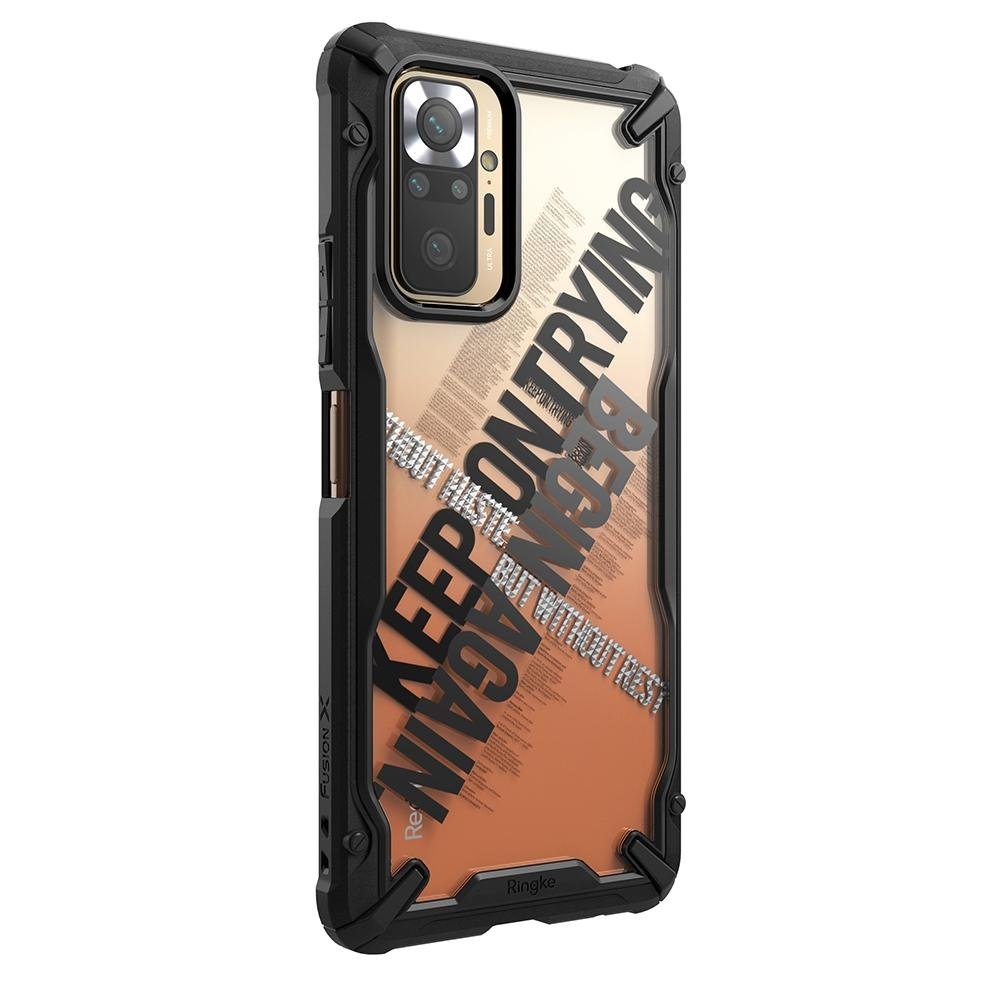 Ringke Fusion X Θήκη Xiaomi Redmi Note 10 Pro - Cross / Black (8809785457120)