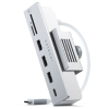 Satechi Αντάπτορας Type-C Clamp Hub για iMac 24" 2024 - 2021 - Με 3 x USB-A 3.0 / 1 x Type-C / 1 x SD & Micro SD - Silver (ST-UCICHS)