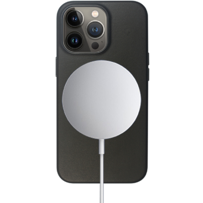 Vivid PU Leather Case - Σκληρή Θήκη Magsafe Apple iPhone 13 Pro - Black (VIMAGLE197BK)