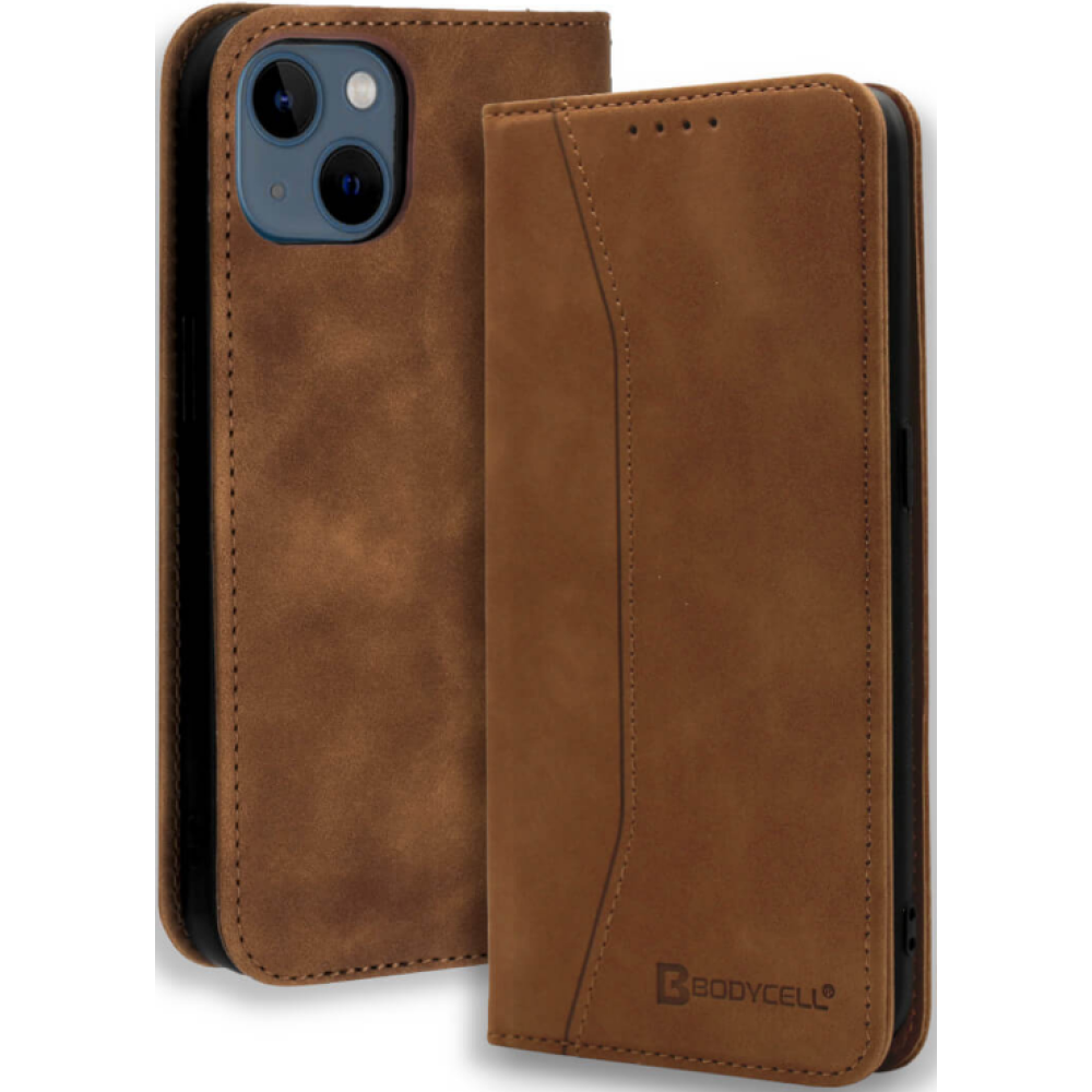 Bodycell Θήκη - Πορτοφόλι Apple iPhone 13 mini - Brown (5206015066917)