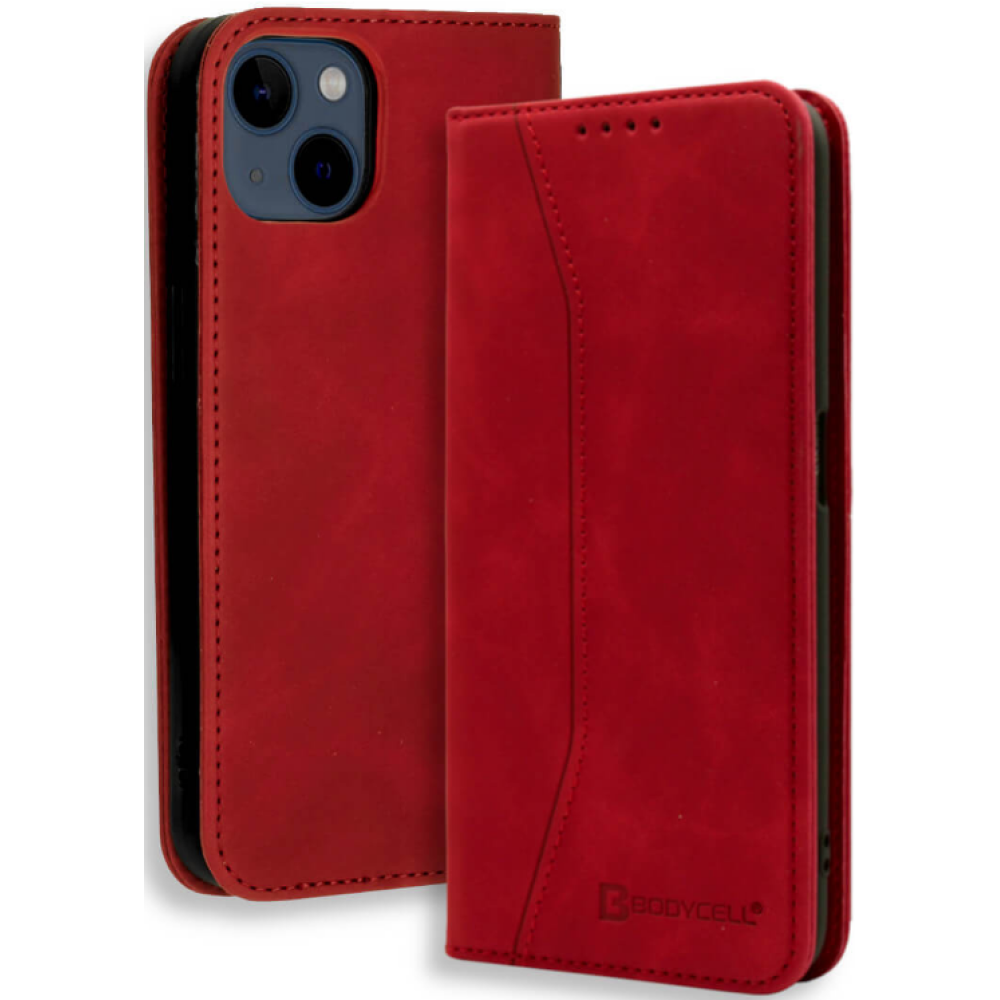 Bodycell Θήκη - Πορτοφόλι Apple iPhone 13 mini - Red (5206015066924)