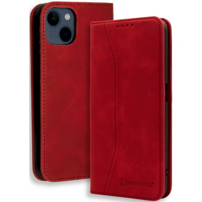 Bodycell Θήκη - Πορτοφόλι Apple iPhone 13 mini - Red (5206015066924)