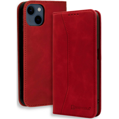 Bodycell Θήκη - Πορτοφόλι Apple iPhone 13 - Red (5206015066955)