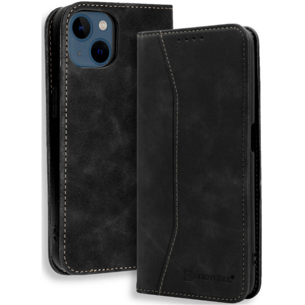 Bodycell Θήκη - Πορτοφόλι Apple iPhone 13 - Black (5206015066931)