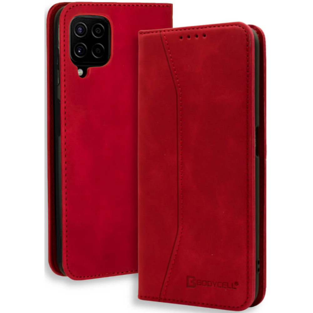 Bodycell Θήκη - Πορτοφόλι Samsung Galaxy A22 4G - Red (5206015066832)