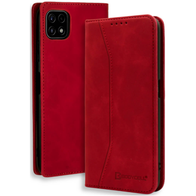 Bodycell Θήκη - Πορτοφόλι Samsung Galaxy A22 5G - Red (5206015066863)