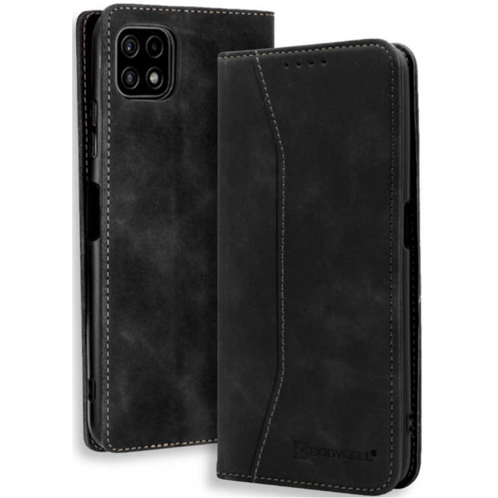 Bodycell Θήκη - Πορτοφόλι Samsung Galaxy A22 5G - Black (5206015066849)