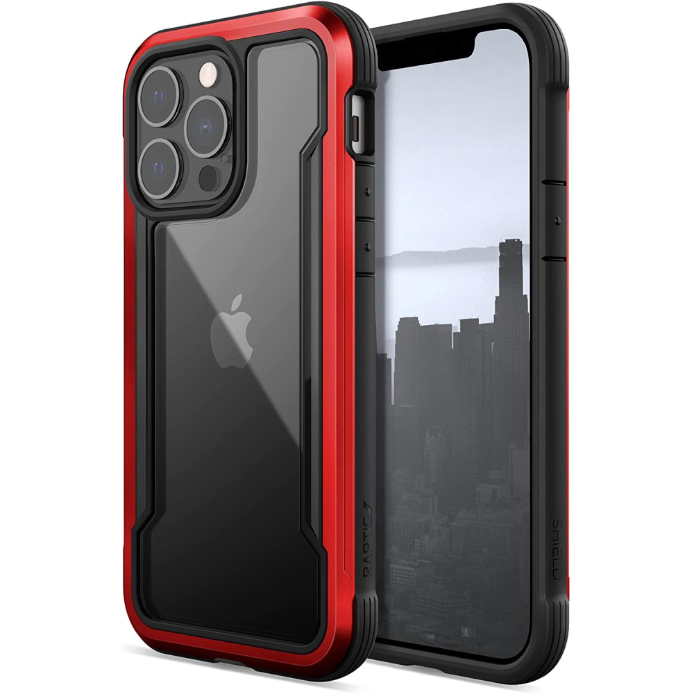 X-Doria Raptic Shield Pro Ανθεκτική Αντιμικροβιακή Θήκη Apple iPhone 13 Pro - Red (472708)