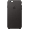 Official Apple Leather Case - Δερμάτινη Θήκη Apple iPhone 6S Plus / 6 Plus - Black (MKXF2ZM/A)