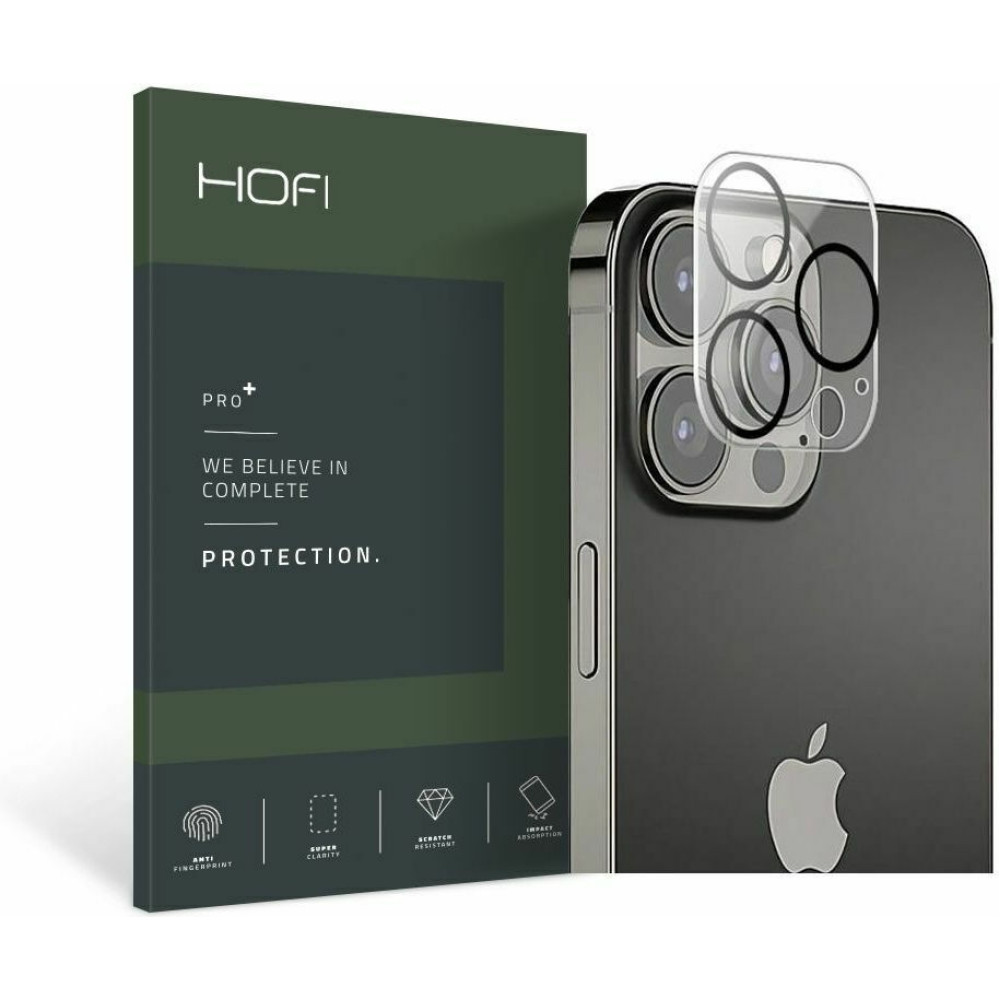 Hofi Cam Pro+ Camera Tempered Glass - Αντιχαρακτικό Γυαλί Προστασίας για Φακό Κάμερας - Apple iPhone 13 Pro / 13 Pro Max - Clear (9589046917851)