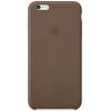Official Apple Leather Case - Δερμάτινη Θήκη Apple iPhone 6S Plus / 6 Plus - Olive Brown (MGQR2ZM/A)