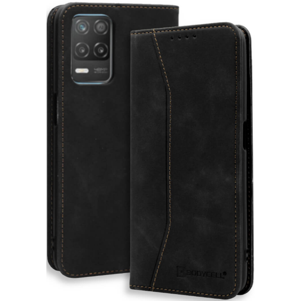 Bodycell Θήκη - Πορτοφόλι Realme 8 5G - Black (5206015067174)
