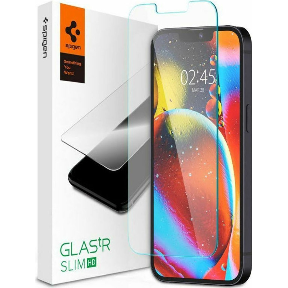 Spigen Tempered Glass GLAS.tR Slim HD - Αντιχαρακτικό Γυαλί Οθόνης Apple iPhone 16e / 14 / 13 / 13 Pro - Clear (AGL03391)