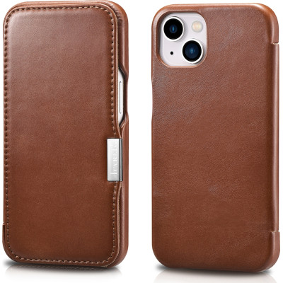 iCarer Vintage Series Side-Open Δερμάτινη Θήκη Apple iPhone 13 mini - Brown (RIX1305-BN)