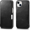 iCarer Vintage Series Side-Open Δερμάτινη Θήκη Apple iPhone 13 mini - Black (RIX1305-BK)