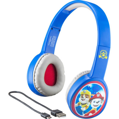 eKids Paw Patrol - Ασύρματα Ακουστικά Κεφαλής Bluetooth για Παιδιά - Light Blue / White (PW-B36VM)