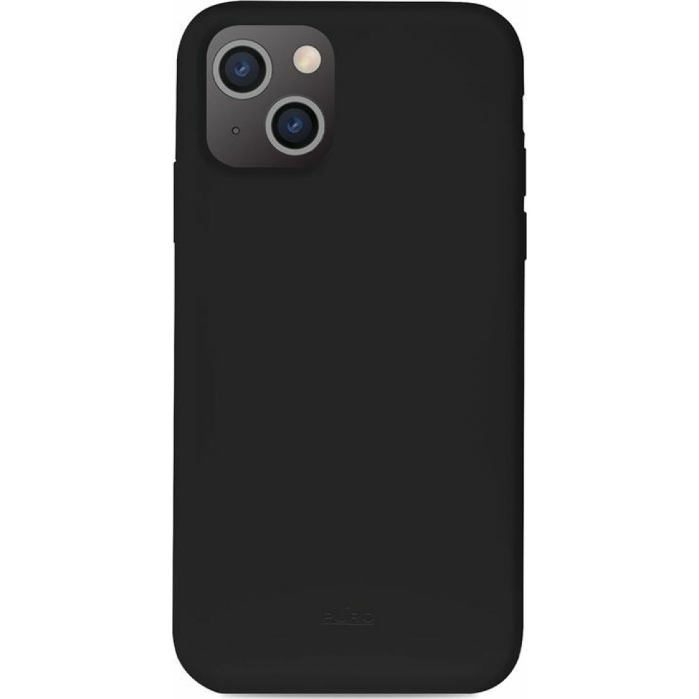 Puro ICON Anti-Microbial - Αντιμικροβιακή Θήκη Σιλικόνης Apple iPhone 13 - Black (IPC1361ICON-BLK)