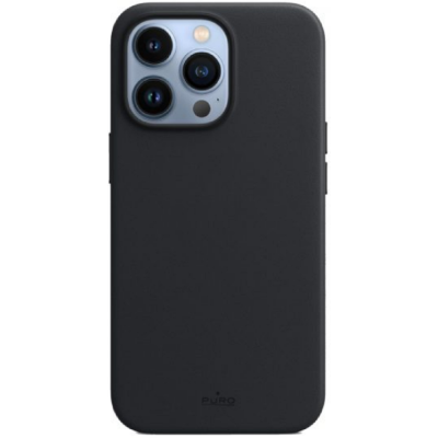 Puro Sky Premium Eco Leather Look - Σκληρή Θήκη Apple iPhone 13 Pro - Black (IPC13P61SKY-BLK)